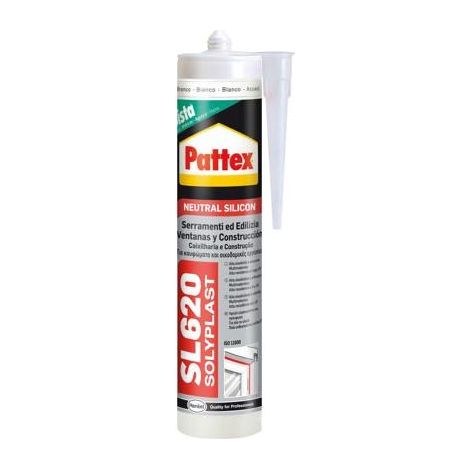 Silicone Sigillante neutro SL620 Trasparente 300 ml BOX 25 Pezzi PATTEX by HENKEL (1/3)