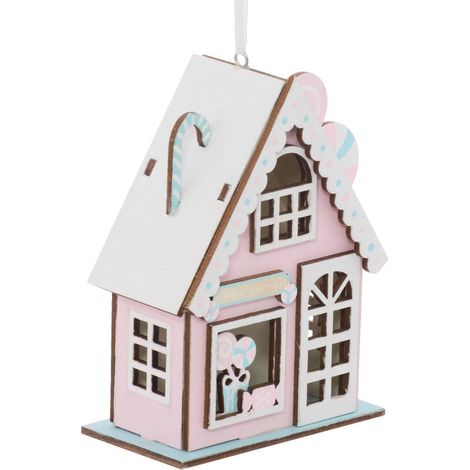 Casa in legno sdn pastello 10cm - Feeric lights & christmas (1/5)