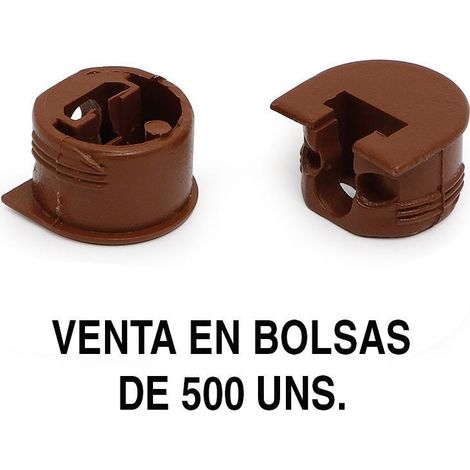 HERRAJES ALK soporte cazoleta luna (500 unidades) acabado marrón (1/5)