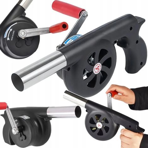 Ventilateur de barbecue pour grill et feu – Allume-feu manuel à manivelle pour un allumage rapide-AquaForge