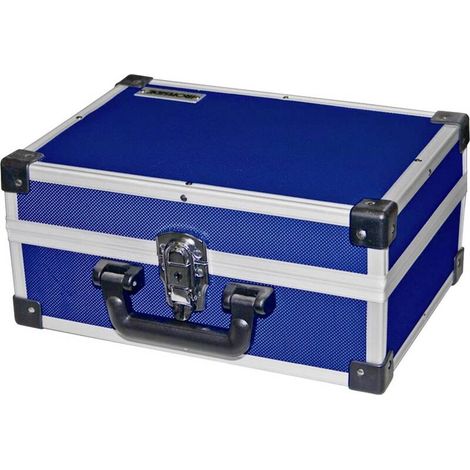 [NEUWERTIG] B-Ware IRONSIDE Werkzeugkoffer unbestückt Werkzeugkasten Aluminium blau 330x230x150mm (1/2)