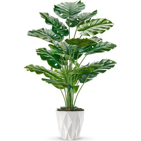 Plantes Artificielles Interieur Monstera en Pot,71cm Fausse Plante Idéal pour la Décoration de Salon, Chambre, Bureau et Jardin (1/5)