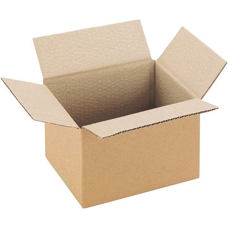 Caisse américaine kraft brun simple cannelure L 20 x l 20 x H 11 cm - Lot de 25