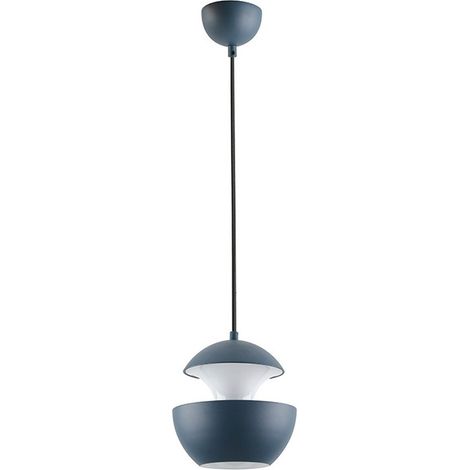 LAMPARA DE TECHO COLGANTE   E27 AZUL   BLANCO (1/2)