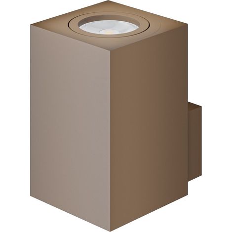 Zio Wall Applique LED da Parete Corten 38° per lampadina GU10 50mm, Design moderno quadrato per illuminazione d'interni - Beneito & Faure (1/4)