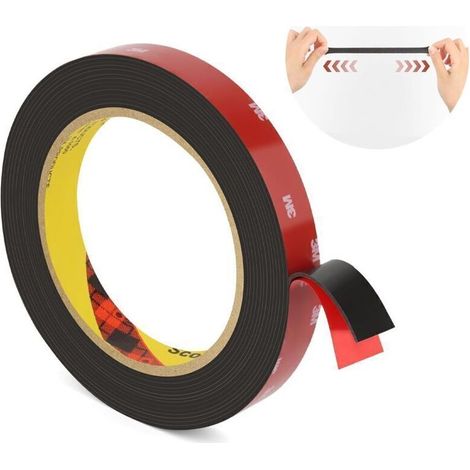 Ruban Adhésif Double Face Extra Fort, Adhesif Double Face, Imperméable et Résistant aux Hautes Températures(3m15mm) (1/4)