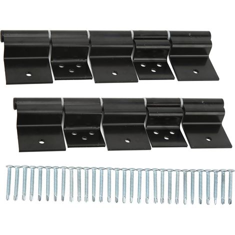 Kit de charnières à friction pour porte d'entrée de camping-car, en acier allié noir, pour caravane à sellette. (1/5)