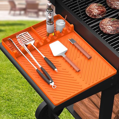 Filiyano-Tapis en silicone pour ustensiles Blackstone, accessoires pour plancha, tapis pour étagère latérale, tapis pour barbecue extérieur, plan de (1/5)
