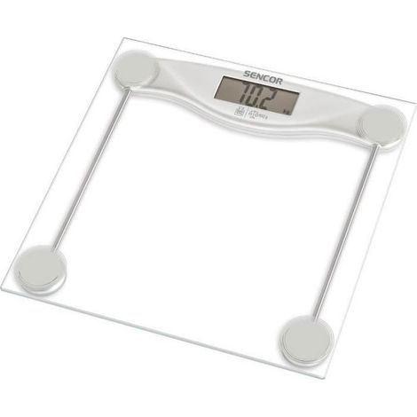 Sencor SBS 113SL Pese-personne design ultra fin avec surface en verre transparent - 8590669216963