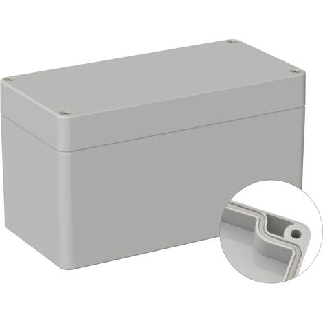 TRU COMPONENTS TC-9065668 Industrie-Gehäuse 160 x 80 x 90 ABS Lichtgrau (RAL 7035) 1 St. (1/2)