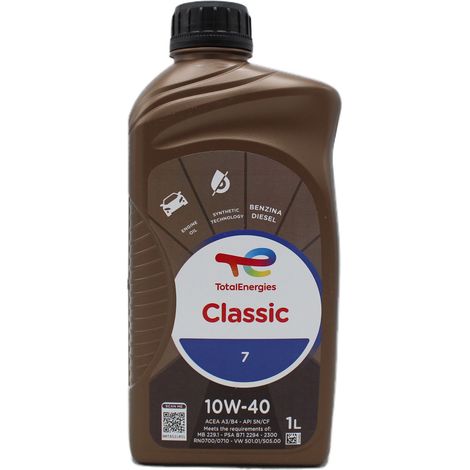 OLIO MOTORE TOTAL CLASSIC 7 10W-40 1L A3/B4 (1/2)