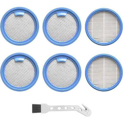Kit de filtros ASKW5 Performance para aspiradoras AEG, para aspiradoras inalámbricas AEG 7000. Incluye 4 filtros premotor y 2 filtros higiénicos de repuesto lavables (7 unidades).