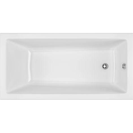 Excellent  Baignoire Wave Slim - 160x80 cm - Blanc brillant - Design épuré - Matériaux de qualité (1/3)