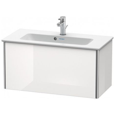 Duravit XSquare Meuble sous-lavabo Compact à suspendre 81,0x38,8 cm, 1 tiroir, pour lavabo ME by Starck 234283, Couleur (avant/corps): Taupe mat - XS406609191
