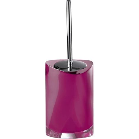 Gedy Rubino, Twist, Misure: 47X13X14,5 CM & 1,75 kg, Scopettino WC Realizzato in Resina Resistente di Alta qualità,