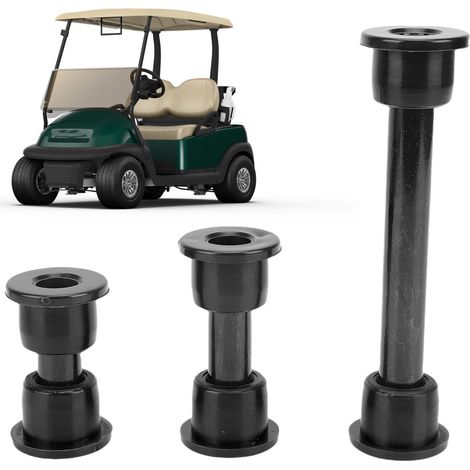 Kit de bagues avant avec vis 102287401 pour ressort inférieur et bras de suspension supérieur de voiturette de golf Club Car Precedent (à partir de 2004), noir. (1/5)