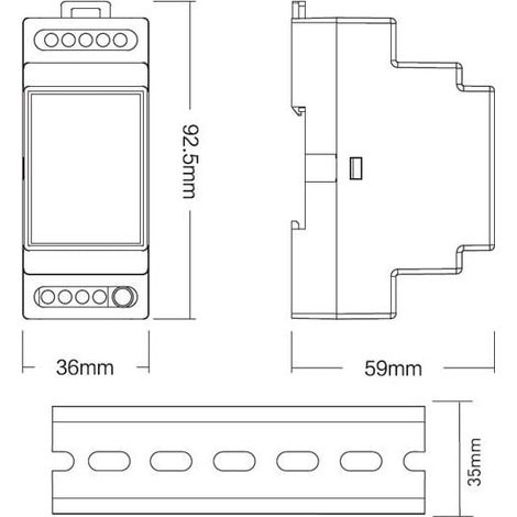 Alimentazione BUS DALI 16V DC 250 mA DL-POW1 MIBOXER 4 W