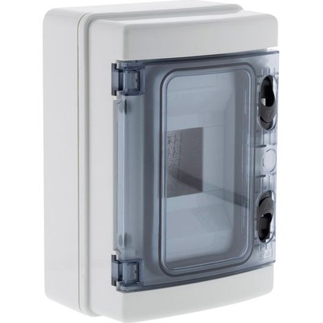 Coffret électrique étanche IP65 4 modules – Résistant à la poussière et projections d'eau – Norme CE – Applications extérieures (1/5)