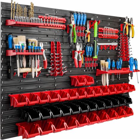 Pannello portautensili 117x78 cm, scaffale per officina/garage (1/5)