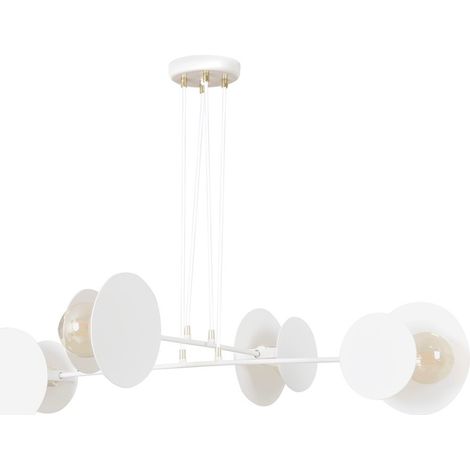 Lampada a Sospensione Idea, Acciaio verniciato a polvere, Bianco, 96x100x96 cm (1/5)