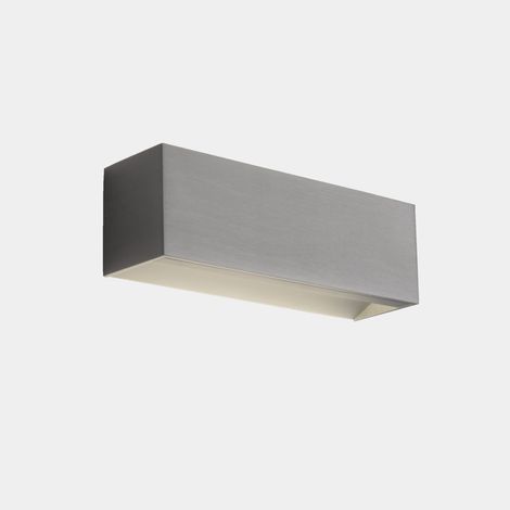 LedsC4 Room - Aplique de Pared LED 9.6W y 583lm con Luz Cálida 3000K. Diámetro 5cm. Estructura de Aluminio. Color Níquel satinado, opal