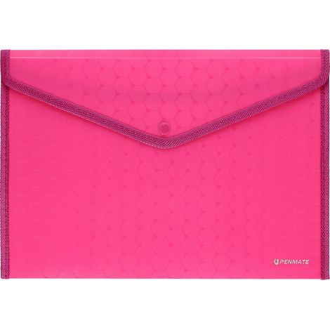Enveloppe à pression rose A4 LUX (1/2)