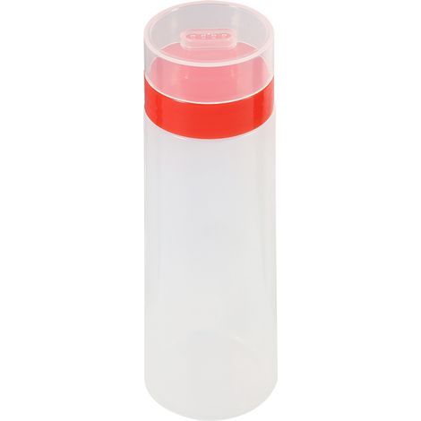 Bouteille de sauce à presser à 4 trous, résine sûre pour confiture de ketchup, mayonnaise, huile d'olive jaune/rouge (1/5)