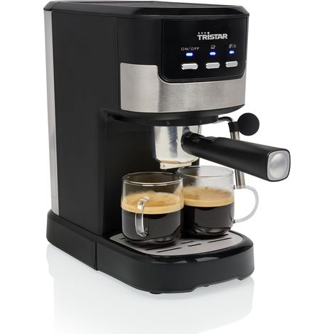 Machine à Espresso 2 tasses à la fois Convient aux capsules et au café moulu Chauffe-tasse Résistant au lave-vaisselle 20 bars 1100 W CM-2278 (1/5)