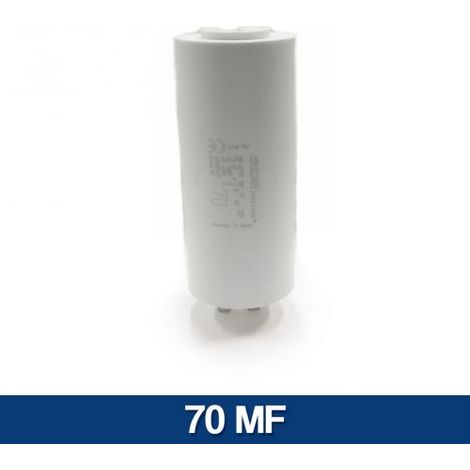 CONDENSATORE MOTORE ELETTRICO ELETTROPOMPA DA 1 A 80 MF MICROFARAD 450 V 10976V 70 MF (30158)
