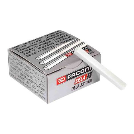 Facom – Craie grasse pour marquage sur métal – Section 10 x 10 mm – Longueur 100 mm – Couleur blanche (1/3)