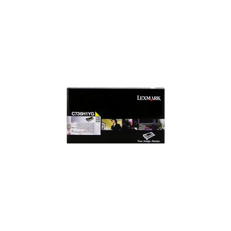 LEXMARK C-736, X-736/738 Toner Amarillo Alto rendimiento Retornable