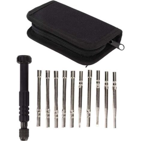 Kit d'outils de réglage de carburateur, pour petit moteur commun à 2 cycles, tournevis de réglage de carburateur, Kit de tête avec poignée 10 pièces (1/4)