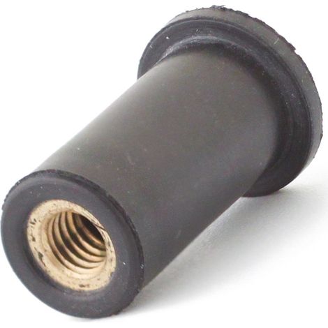 Dado in EPDM con inserto in ottone SCELLIT testa piatta - Confezione da 20 - RN0850 (1/5)