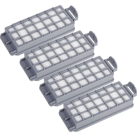 vhbw 4x filtro sostituisce Kärcher 2.889-342.0 per aspirapolvere - filtro HEPA grigio