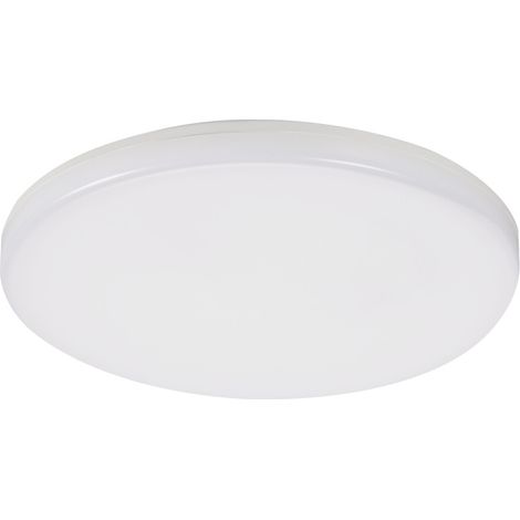 Plafonnier rond 28 cm LED 24W blanc IP54 Miledo Duno (1/3)