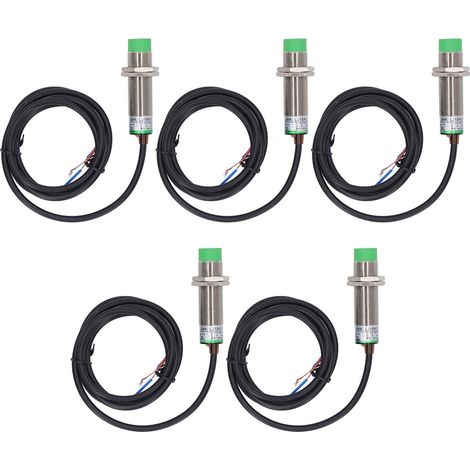 5PCS Inductive Proximity Switch Non Contact Distance Approach Sensor M18 2 Wire Normally Open 10‑36VDC