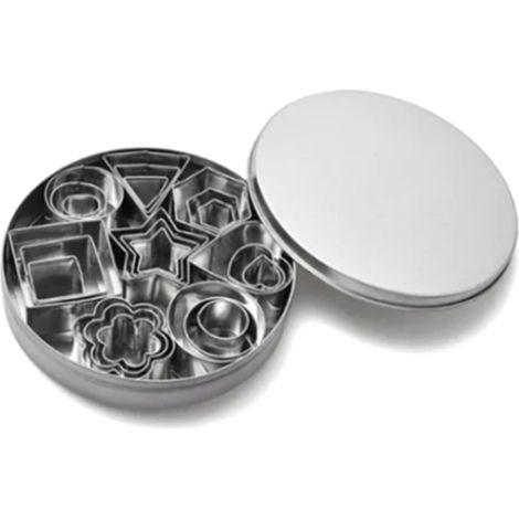 Set mit 24 Ausstechformen aus Edelstahl 430 – Obst- und Gemüse-Keksformen zum Selberbacken (1/5)