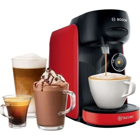 Bosch – Machine à café à capsule 1400 W – 0,7 L – Multi-boissons avec IntensityBoost – 3 packs T-discs inclus – Durable avec 35% de plastique recyclé