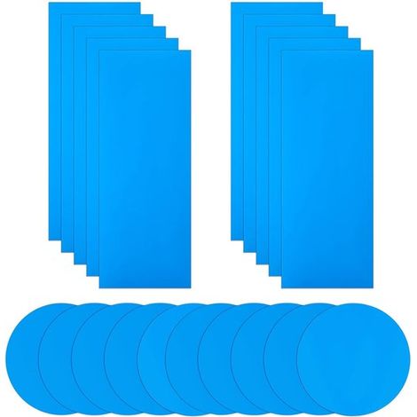 Selbstklebende Reparaturflicken für Wasserbetten und Schlauchboote, 10 Stück, PVC, Unterwasserreparaturflicken