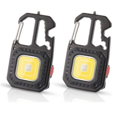 Mini-LED-Taschenlampe, 800 Lumen, tragbare Arbeitsleuchte, 7 Modi, wiederaufladbar und wasserdicht, wasserdichte Notbeleuchtung für den Außeneinsatz (1/4)