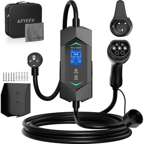 Electric Car Charger 3.7 kW, 5 m 6-16 A Car Charging Cable (1/5)