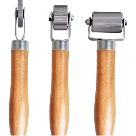 Rouleau d'insonorisation automobile - Outil d'installation métallique (3 pièces) - Rouleau anti-bruit pour voiture - Outil d'installation et de pose - Roue de roulement - Accessoires intérieurs (1/4)