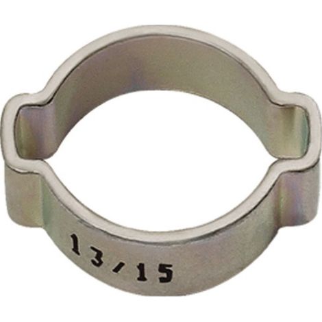 Morsetto per tubo flessibile 2 orecchino STA Gloss-Gloss-Galvanized (W1) Tenditore.14-17mm 50st / Borsa Riegler (1/2)