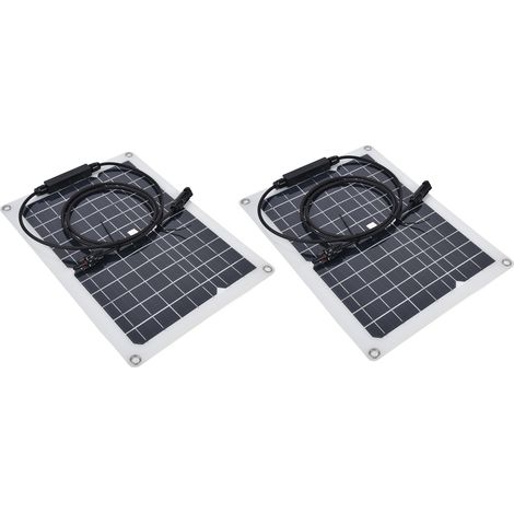2-teiliges Solarpanel-Set, 15 W tragbares monokristallines Solarpanel-Ladegerät für Boote, Wohnwagen und Wohnmobile (1/5)
