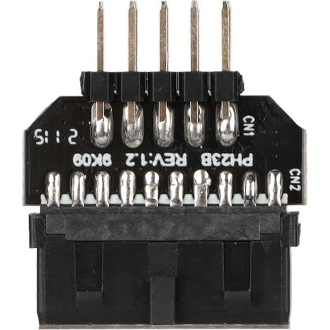 Répartiteur USB pour carte mère, adaptateur femelle USB 2.0 9 broches vers USB 3.0 19 broches pour panneau avant. (1/5)