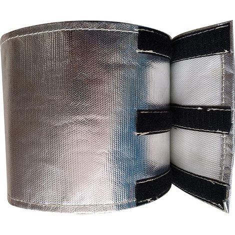Écran thermique universel pour démarreur, manchon isolant en fibre de verre et aluminium, kit d'isolation auto-adhésif (1/5)