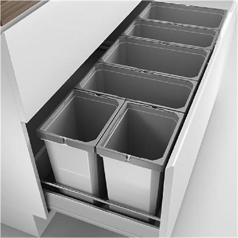 Naber Cox® Box 350 S/1200-6, Abfallsammler für vorhandene Auszüge, mit Biodeckel (1/3)