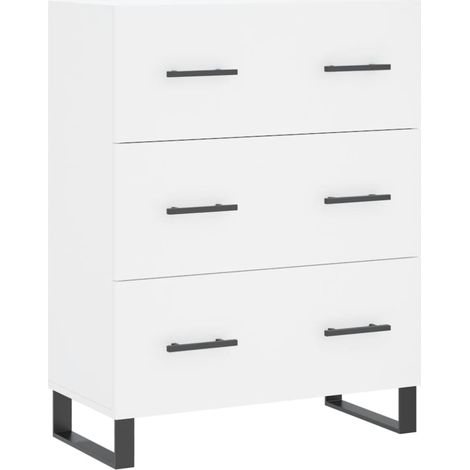 Aparador-cómoda-mueble-organizador-cocina-salón-salón-comedor 695 x 34 x 90 cm-madera de ingeniería-blanco 020030464