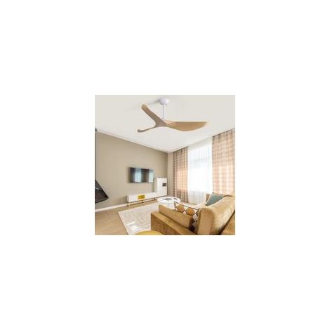 Sofucor Ventilateur de Plafond sans Lumière - 3 Pales ABS - 132cm