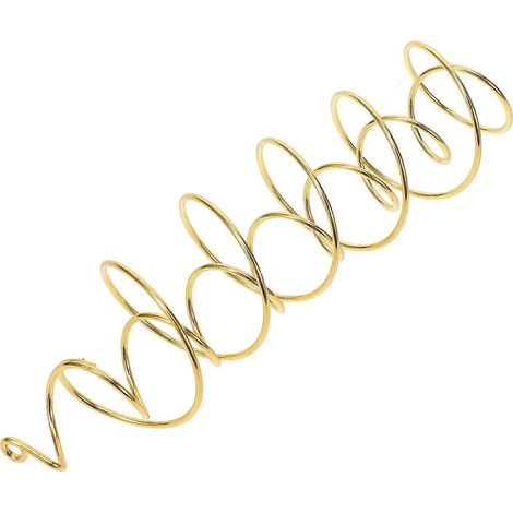 Carillon éolien en spirale métallique doré, 18 x 4,5 x 4,5 cm, décoratif, 1 pièce (1/5)